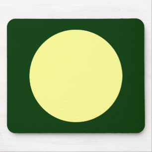 Mousepad Círculo - Amarelo do giz e Verde-k