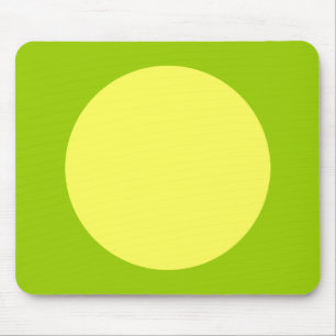 Mousepad Círculo - Amarelo e Verde Marciano