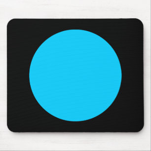 Mousepad Círculo - Azul-Céu e Preto