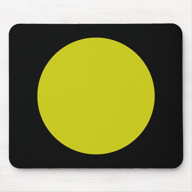Mousepad Círculo - Banana e Preto (Frente)
