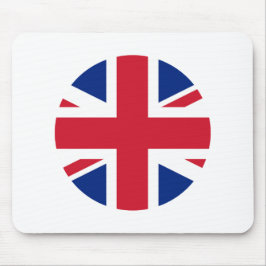 Mousepad Círculo de Bandeira do Reino Unido