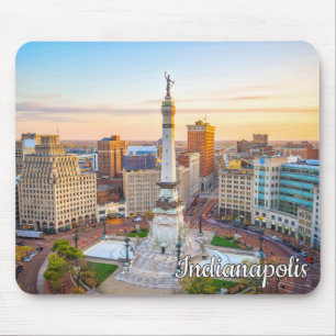 Mousepad Círculo do Monumento, Indianapolis, Indiana, EUA