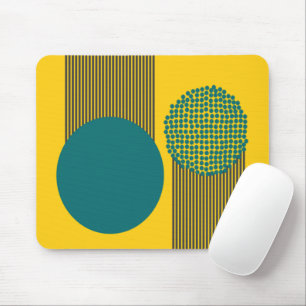 Mousepad Círculo e Linhas Modernos do Século médio