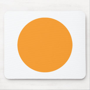 Mousepad Círculo - Laranja Claro com Branco