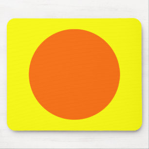 Mousepad Círculo - Laranja e Amarelo