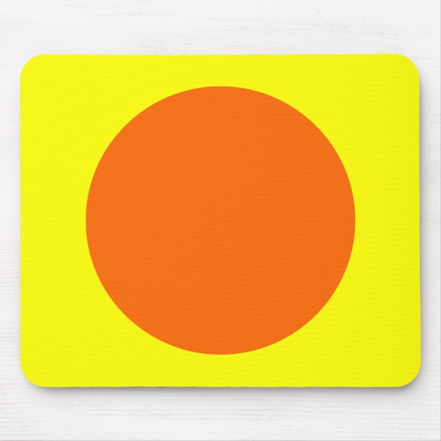 Mousepad Círculo - Laranja e Amarelo (Frente)