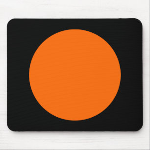 Mousepad Círculo - Laranja e Preto