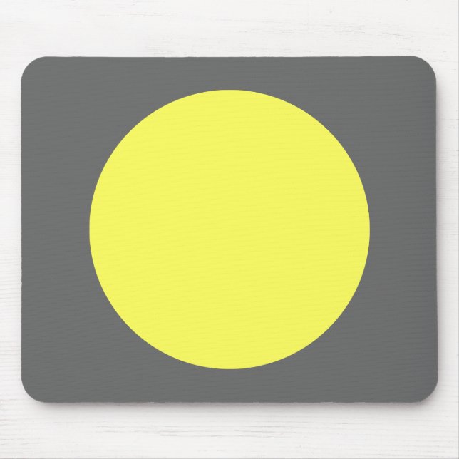 Mousepad Círculo - Lt Amarelo e cinza (Frente)