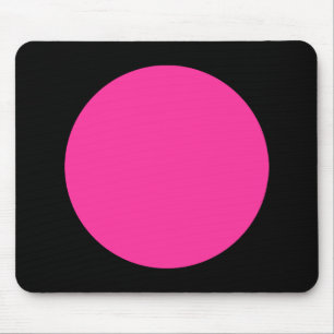 Mousepad Círculo - Rosa Quente e Preto