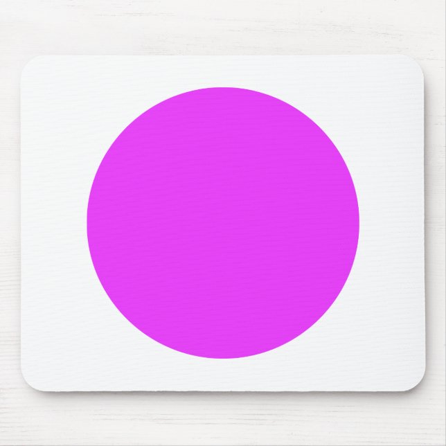 Mousepad Círculo - Roxo Neon em Branco (Frente)