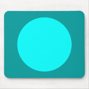 Mousepad Círculo - Verde ciano e oceano