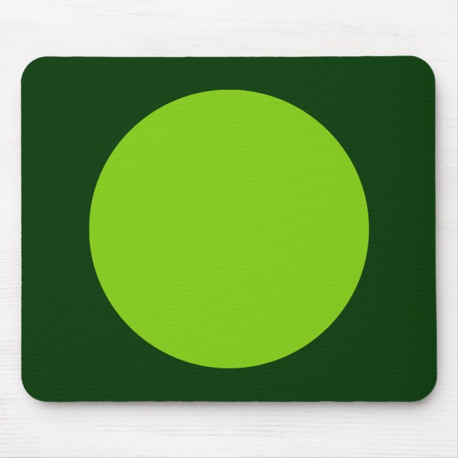 Mousepad Círculo - Verde marciano e verde-escuro (Frente)