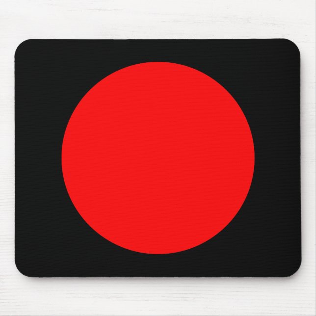 Mousepad Círculo - Vermelho e Preto (Frente)