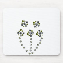 Círculos crescendo como um galho de árvore