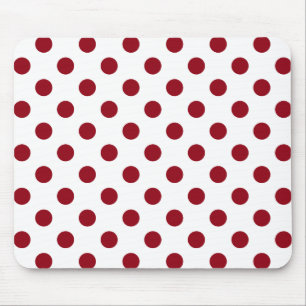 Mousepad Círculos de Bolinhas Vermelhas Crimson