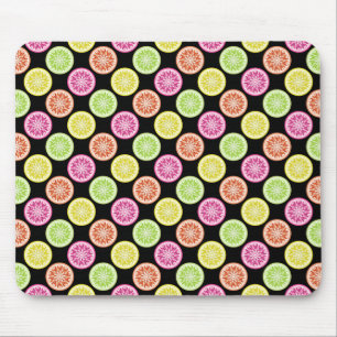Mousepad Círculos De Citros Coloridos
