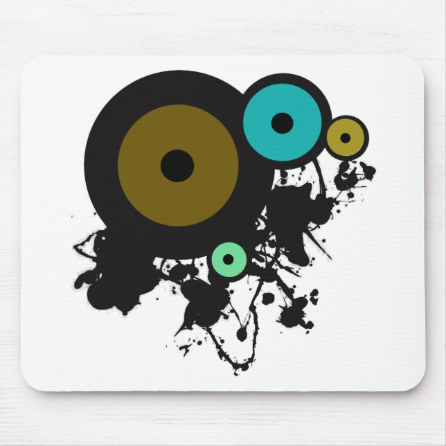 Mousepad Círculos de cor! Design gráfico original! (Frente)