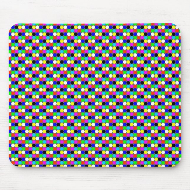 Mousepad círculos de cores como (Frente)