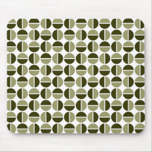 Mousepad Círculos de giro - Khaki e azeitona escura