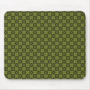 Mousepad Círculos Funciosos Verde-Oliva