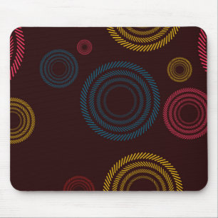 Mousepad Círculos legal, coloridos, de tendências