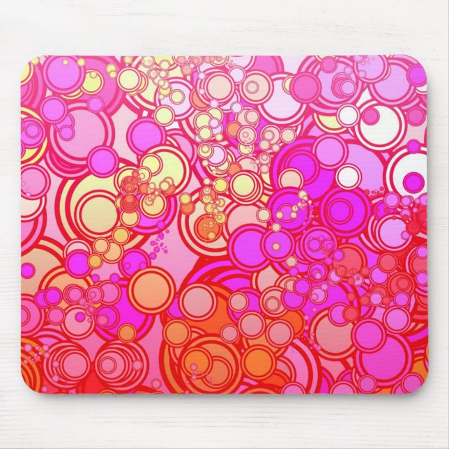 Mousepad Círculos retros (Frente)