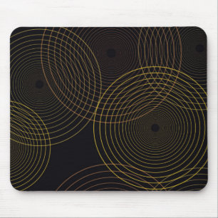 Mousepad Círculos simples, modernos, legal e de linha fina