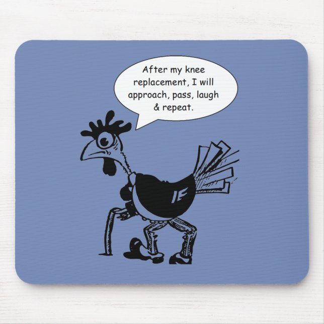 Mousepad Cirurgia do joelho posto - Tão Divertida (Frente)