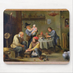 Mousepad Cirurgião que tende o pé de um ancião