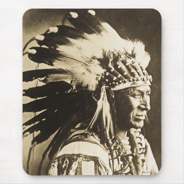 Mousepad Cisne branca principal de Lakota Sioux (Frente)