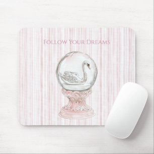 Mousepad Cisne de Listras Rosa  