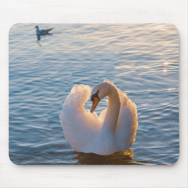 Mousepad cisne, pássaro, animal (Frente)