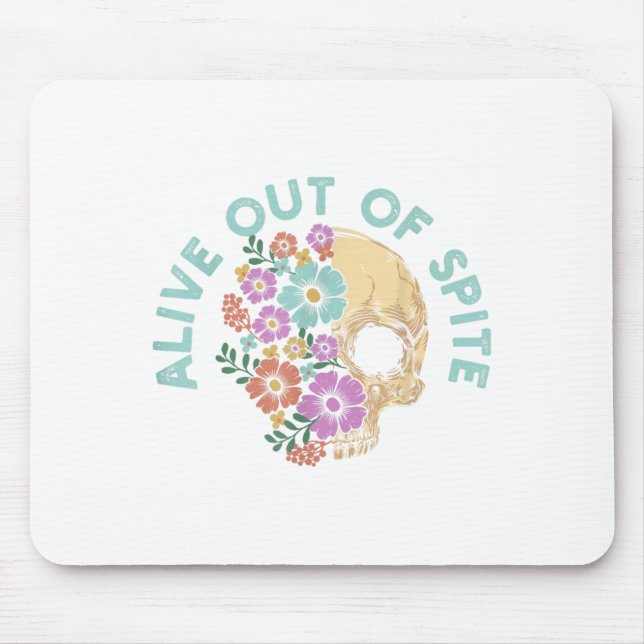 Mousepad Citação Alive Out Of Ste Skull  (Frente)