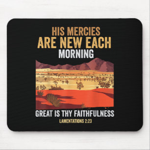 Mousepad Citação Bíblica Suas Misericórdias São Novas Todas