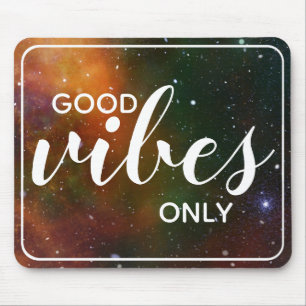 Mousepad Citação da Galáxia Espacial Cosmos com Apenas Boas