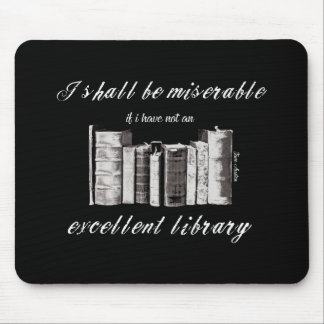Mousepad Citação da Jane Austen amante o livro