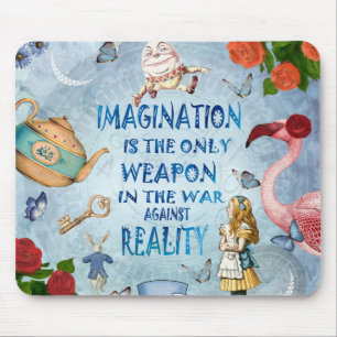 Mousepad Citação de Alice no País das Maravilhas - Imagi