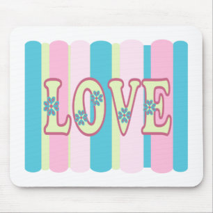 Mousepad Citação de Amor Cócio Pastel Amarelo Design