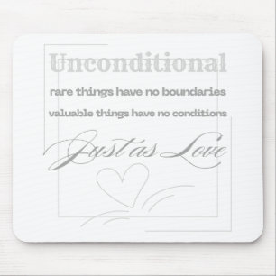 Mousepad Citação de Amor Incondicional