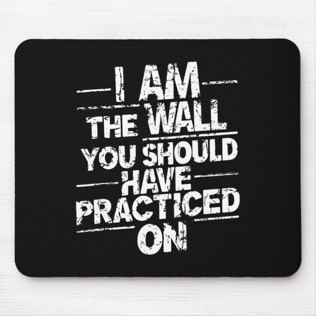 Mousepad Citação de Goleiro de Hóquei no Gelo Selvagem (Frente)