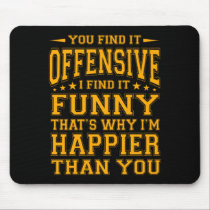 Mousepad Citação de Humor Sarcástico Ofensivo Engraçado Esp