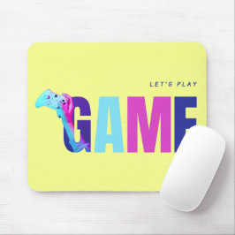 Mousepad Citação de Jogo de Arte Pop Neon Synthwave Cyberpu