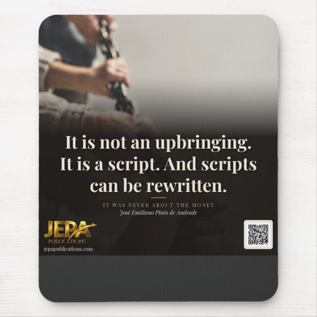 Mousepad Citação de Livro Scripts Podem Ser Reescritos (Frente)