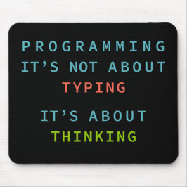 Mousepad Citação de Mentalidade de Programação para Codific