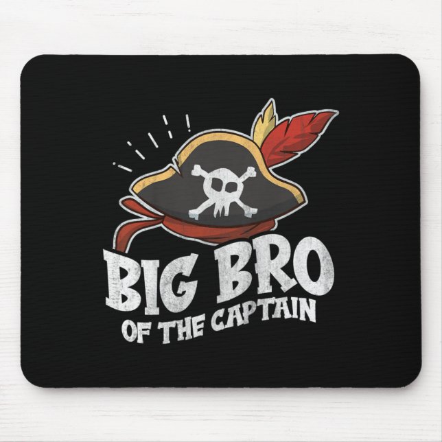 Mousepad Citação de Pirata de Aniversário de Crianças Para  (Frente)
