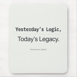 Mousepad Citação de Programador Legado de Lógica de Ontem