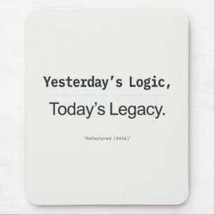 Mousepad Citação de Programador Legado de Lógica de Ontem