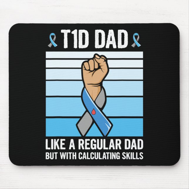 Mousepad Citação De Suporte Para Diabetes De Menores Para U (Frente)