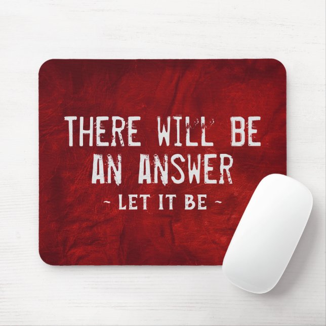 Mousepad Citação Do Couro Vermelho (Com mouse)
