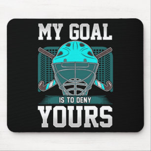 Mousepad Citação do Goleiro de Hóquei em Campo Meu Objetivo